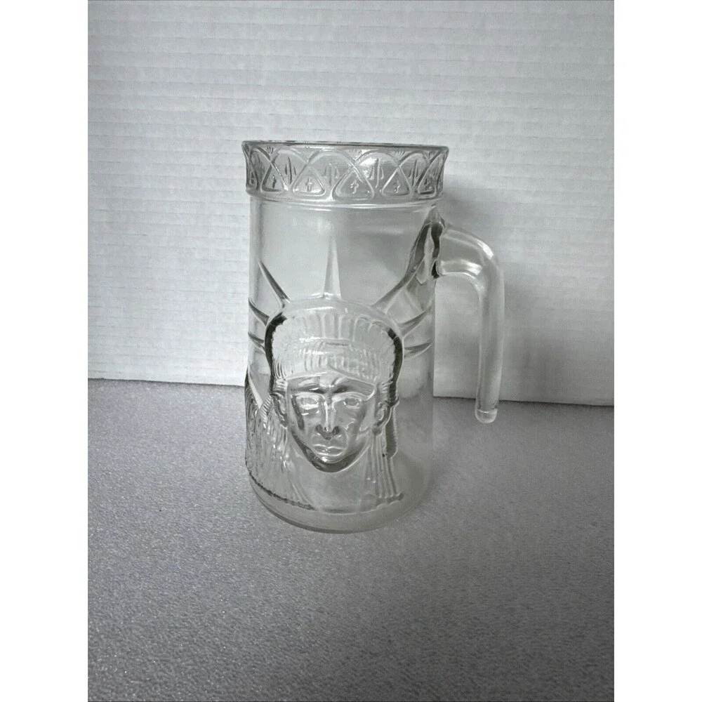Vintage 1985 Anchor Hocking Statue of Liberty Centennial Beer Mug Glass